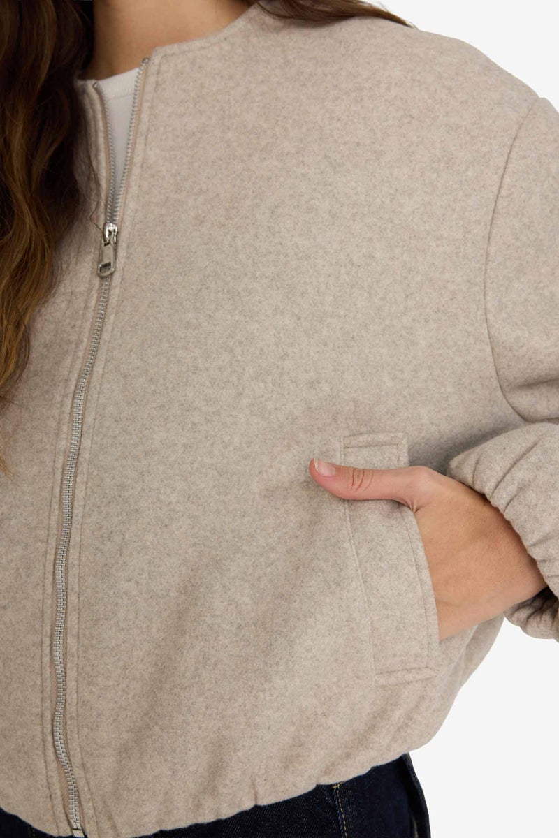 ديفاكتو جاكيت جوخ قصير قصة عادية - Image 4